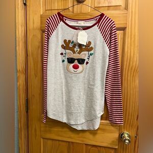 Altar’d State size small Christmas reindeer long sleeve tee